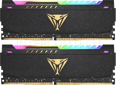 Оперативная память DDR 4 DIMM 32Gb (16Gbx2) PC25600, 3200Mhz, CL18, PATRIOT Viper Steel RGB (PVSR432G320C8K) (retail)