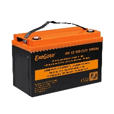 Аккумуляторная батарея ExeGate EX282987RUS HR 12-100 (12V 100Ah, под болт М6)