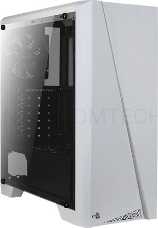 Корпус Aerocool Cylon White без БП, боковое окно, с Card Reader, ATX, белый