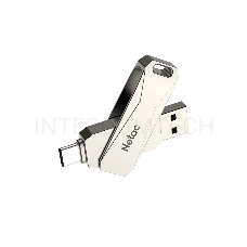 Флеш диск USB Drive Netac U782C dual USB3.0+TypeC 64GB, retail version