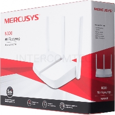 Маршрутизатор Mercusys MW305R Wi-Fi роутер 300 Мбит/с 2,4 ГГц, 1 порт WAN 10/100 Мбит/с + 4 порта LAN 10/100 Мбит/с, 2 фиксированные антенны