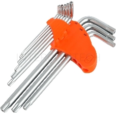 Набор ключей PATRIOT SKТ-9L, TORX, длинные, T10-T50, CRV, 9 шт