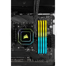 Модуль памяти DDR4 Corsair Vengeance RGB RS 16GB (2x8Gb) 3200MHz CL16 (16-20-20-38) 1.35V / CMG16GX4M2E3200C16 / Black