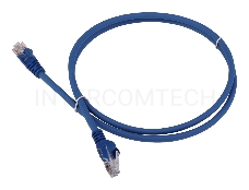 Патч-корд Lanmaster LAN-PC45/U5E-5.0-BL вилка RJ-45-вилка RJ-45 кат.5е 5м синий LSZH (уп.:1шт)