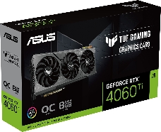 Видеокарта Asus TUF-RTX4060TI-O8G-GAMING PCI-E 4.0  RTX4060TI 8192Mb 128 GDDR6 2520/18000 HDMIx1 DPx3 HDCP Ret