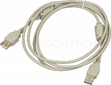 Кабель-удлинитель USB2.0 USB2.0-AM-AF-1.8M-MG USB A (m)/USB A (f) 1.8м феррит.кольца