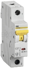 Автоматический выключатель Iek MVA41-1-032-C  ВА 47-60 1Р 32А 6 кА  х-ка С ИЭК