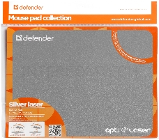 Коврик Defender Silver opti-laser (220х180х0.4) для оптических и лазерных мышей (ассорти)