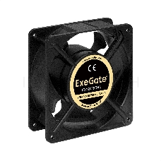 Вентилятор 220В ExeGate EX289017RUS EX12038BAL (120x120x38 мм, 2-Ball (двойной шарикоподшипник), подводящий провод 30 см, 2700RPM, 43dBA)