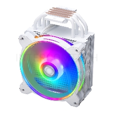 Кулер для процессора Cooler Master Hyper 212 Halo White (150W, 4-pin, 154mm, tower, Al/Cu, fans: 1x120mm/51.88CFM/27dBA/2050rpm, White, 1700/1200/115x/AM4/AM5)