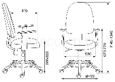 Кресло Бюрократ CH-1300/T-15-21 черный Престиж+