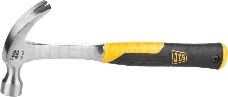 Молоток-гвоздодер JCB JHM003 цельнокованый, двухкомпонентная виброгасящая рукоятка, 450г