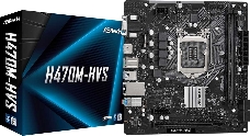 Материнская плата ASRock H470M-HVS LGA1200, H470, 2*DDR4, D-Sub+HDMI, 4xSATA3 6.0, 2xUSB 3.2, 4xUSB 2.0, mATX