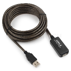 Кабель удлинитель USB 2.0 активный Gembird/Cablexpert UAE-01-5M, AM/AF, 5м