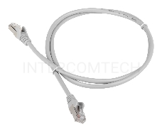 Кабель Патч-корд Lanmaster FTP TWT-45-45-1.0/S6-GY вилка RJ-45-вилка RJ-45 кат.6 1м серый ПВХ (уп.:1шт)