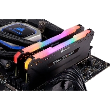 Память оперативная Corsair DDR4, 3600MHz 32GB 4x8GB DIMM, Unbuffered, 18-22-22-42, XMP 2.0, VENGEANCE RGB PRO Heatspreader, RGB LED, 1.35V