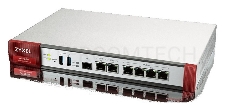 Маршрутизатор Zyxel ZyWALL ATP200, Rack, 3xWAN GE (2xRJ-45 и 1xSFP), 4xLAN/DMZ GE, 2xUSB3.0, AP Controller (2/18), бесшумный (без вентилятора), с поддержкой Sandbox и Botnet Filter, с подпиской Gold на 1 год (полны