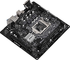 Материнская плата ASRock H470M-HVS LGA1200, H470, 2*DDR4, D-Sub+HDMI, 4xSATA3 6.0, 2xUSB 3.2, 4xUSB 2.0, mATX