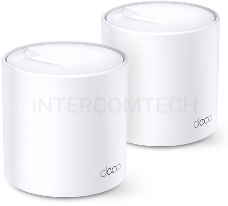 Система TP-Link Mesh AX3000 Whole Home  Wi-Fi System, Wi-Fi 6, 2402Mbps (4 streams) at 5GHz and 574Mbps (2 streams) at 2.4GHz, 2 Gigabit ports of each unit, support OFDMA, MU-MIMO, 802.11k/v/r seamless roaming, support WPA3, HomecareTM system, easy setup
