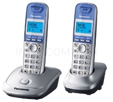 Телефон Panasonic KX-TG2512RUS (серебристый) {Доп трубка в комплекте,АОН, Caller ID,спикерфон на трубке,полифония}