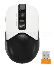 Мышь A4Tech Fstyler FG12S Panda белый/черный оптическая (1200dpi) silent беспроводная USB (3but)