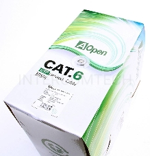 Кабель витая пара UTP Aopen (ANC614), бухта 305м, Cat.6, 4 пары