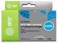 Картридж струйный Cactus CS-CD972 синий для №920XL HP Officejet 6000/6500/7000/7500 (11ml)