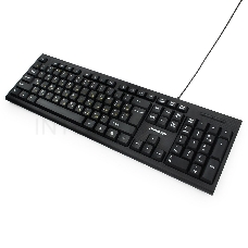 Клавиатура Гарнизон GK-120, USB, черный, поверхность- карбон