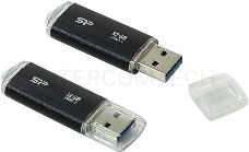 Флеш диск 32GB USB Drive <USB 3.0> Silicon Power Blaze B02 Black (SP032GBUF3B02V1K)