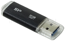 Флеш диск 32GB USB Drive <USB 3.0> Silicon Power Blaze B02 Black (SP032GBUF3B02V1K)