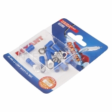 Наконечник кольцевой REXANT изолированный, ø5.3мм, 1.5-2.5мм², НКи 2.5-5 / НКи2-5 / RVS2-5, синий, в упак. 10 шт.