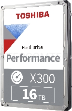 Жесткий диск TOSHIBA HDWR31GUZSVA/HDETX10ZPA51 X300 BULK High-Performance 16ТБ 3,5 7200RPM 256MB SATA-III