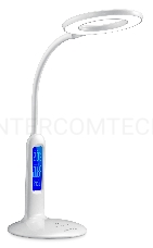 Camelion KD-823  C01  бел.LED (Свет-к наст.,8 Вт,230В, 500лм,сенс, термометр, рег.ярк и цвет.темп.)