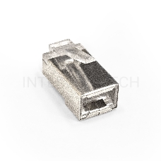 Коннектор ExeGate PL45-C5-8P8C-SH-100 RJ-45 Кат.5e (8P8C) под одножильный кабель, экранированный, золотое напыление (100шт)