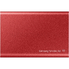 Твердотельный накопитель Samsung SSD 500GB T7 Touch, USB Type-C, R/W 1000/1050MB/s, Red