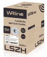 Кабель информационный WRline WR-FTP-4P-C5E-LSZH-GY кат.5E F/UTP 4X2X24AWG LSZH внутренний 305м серый