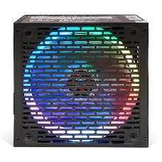 Блок питания HIPER HPB-550RGB (ATX 2.31, 550W, ActivePFC, RGB 140mm fan, Black) BOX