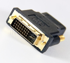 Переходник Aopen HDMI 19F to DVI-D 25M позолоченные контакты <ACA312>