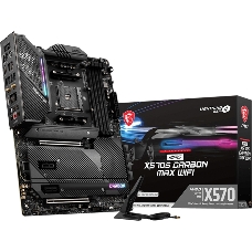 Материнская плата MSI MPG X570S CARBON MAX WIFI ATX, X570, AM4, 4xDDR4, 2xPCI-Ex16, 2xPCI-Ex1, 4xM.2, 8xSATA3, 5xUSB3.2 Gen2, 6xUSB 2.0, WIFI AX, BT 5.2 (874988)