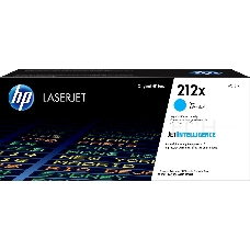 Картридж лазерный HP 212X W2121X голубой для HP CLJ Enterprise M554/M555