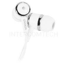 Наушники CANYON CNE-CEPM01W Stereo earphones with microphone, White