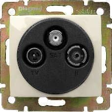 Розетка Legrand 774335 TV-RD-SAT Valena звезда 1,5Дб 2400МГц (слоновая кость)