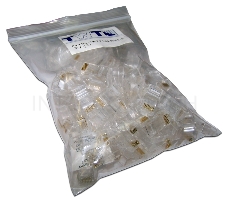 Коннектор RJ45 UTP 8P8C, универсальный, cat.6, 100 шт.