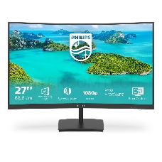 Монитор 27 Philips 271E1SCA/00 Black (VA, изогнутый, 1920x1080, 4 ms, 178°/178°, 250 cd/m, 3000:1, +HDMI, +MM)