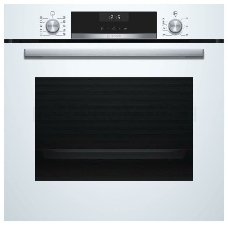 Духовой шкаф Электрический Bosch HBG537NW0R белый, встраиваемый