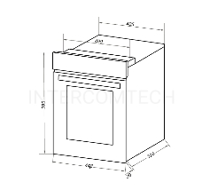 Шкаф духовой электрический MAUNFELD EOEC516B2, встраиваемый