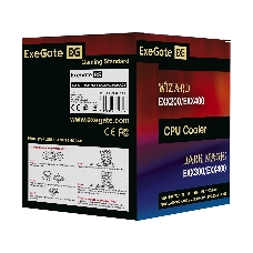 Кулер ExeGate Dark Magic EXX400V2-PWM.RGB (Al+Cu, черное покрытие, 4 тепл.трубки, LGA775/1150/1151/1155/1156/1200/1700/AM2/AM2+/AM3/AM3+/AM4/FM1/FM2/754/939/940, TDP 140W, Fan 120mm, PWM, 1200-2100RPM, Hydro bearing, 4pin, 11-24db, 605г, RGB подсветка, с 