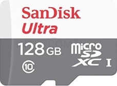 Флеш карта microSD 128GB SanDisk microSDXC Class 10 Ultra UHS-I 100MB/s