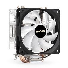 Кулер ExeGate Wizard EXX400V2-PWM.FRGB (Al+Cu, 4 тепл.трубки, LGA775/1150/1151/1155/1156/1200/1700/AM2/AM2+/AM3/AM3+/AM4/FM1/FM2/754/939/940, TDP 140W, Fan 120mm, PWM, 800-2400RPM, Hydro bearing, 4pin, 11-24db, 585г, FRGB подсветка, с термопастой, на заще