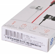 Наушники Oklick HS-S-210 1.1м белый проводные